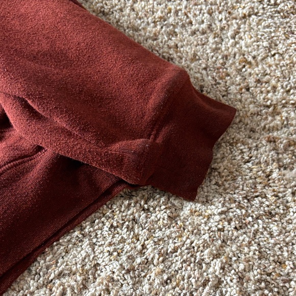 Shyanne Burgundy Hoodie with White Accents - Picture 5 of 6